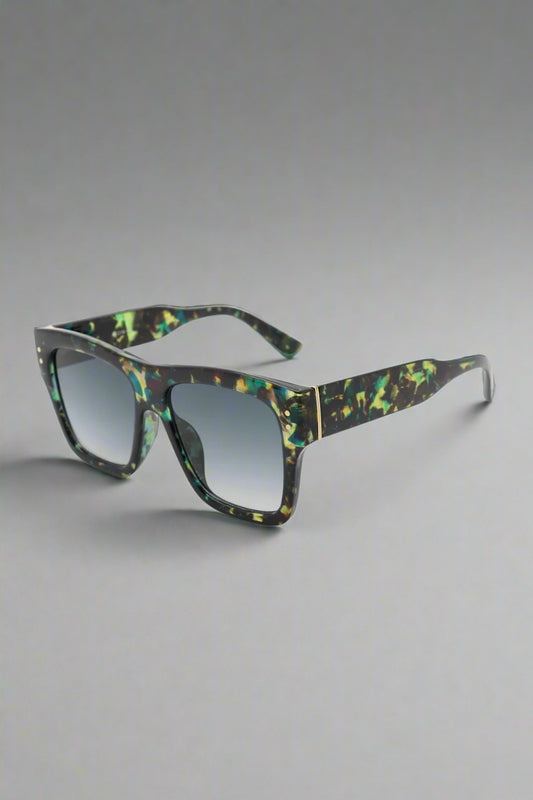 Zara square sunglasses exuding effortless elegance in classic black — for the woman who moves through life like a runway.