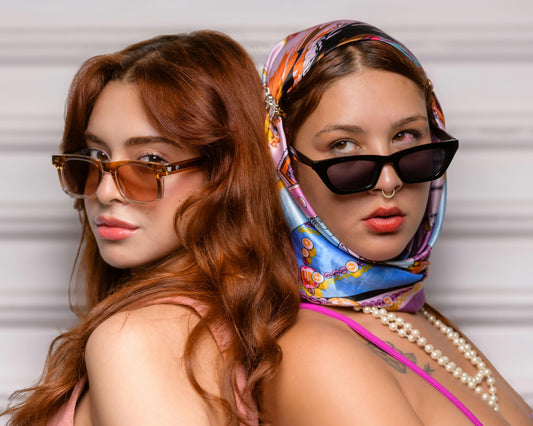 stylish girls with shades