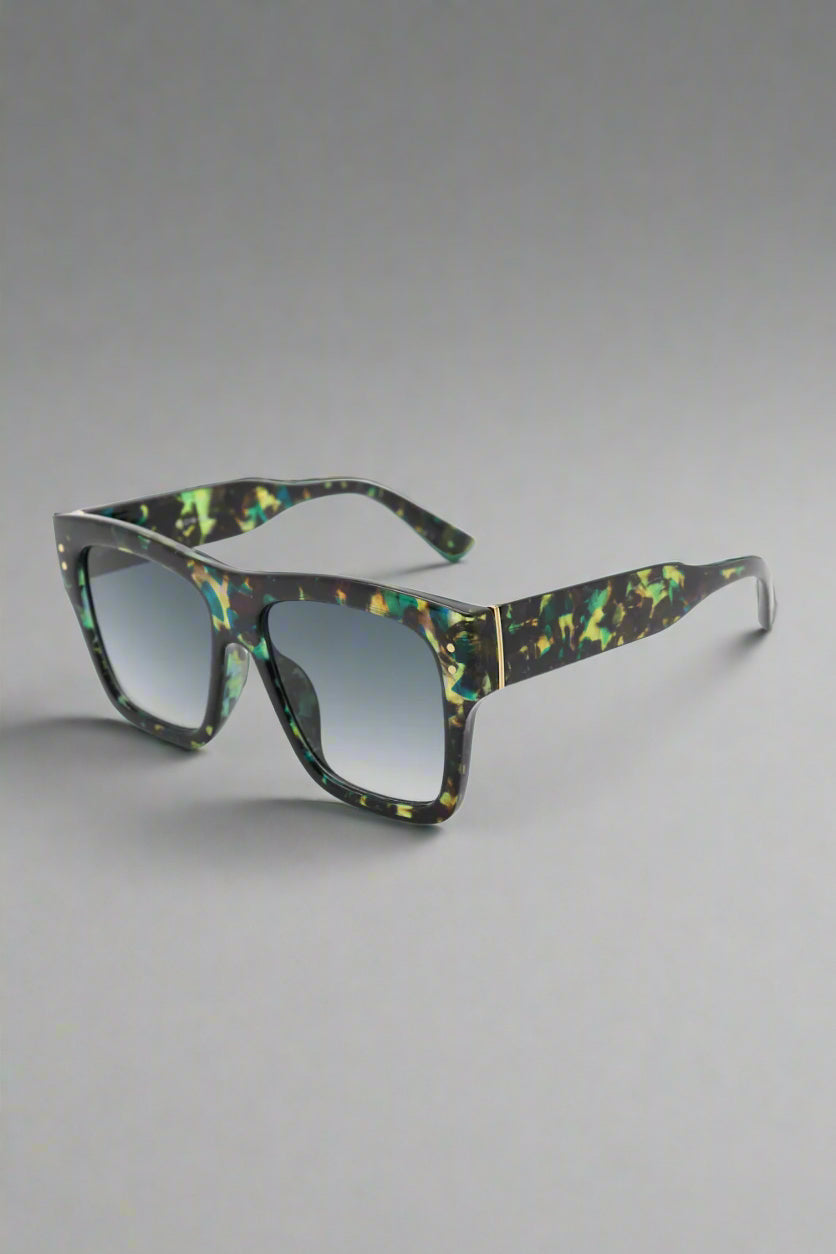 Zara square sunglasses exuding effortless elegance in classic black — for the woman who moves through life like a runway.